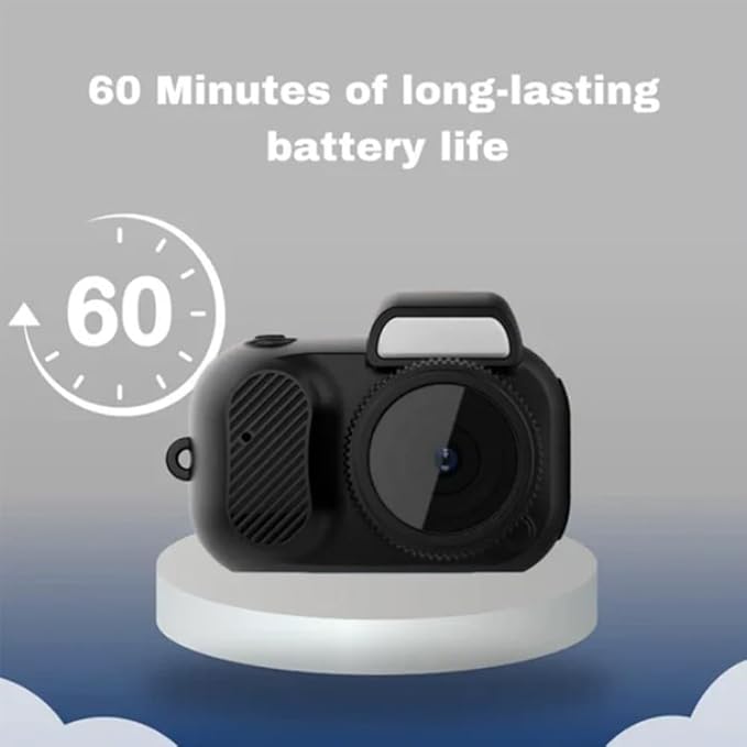 Keychain Camera, World's Smallest 1080P HD Mini Camera, Retro Portable Mini, 100 Mins Battery Life, for Students, Kids (32G)