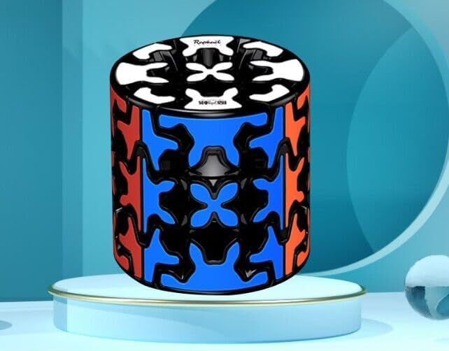 Gear Cube 3x3 with Three-Dimensional Gear Structure Magic Cube 3x3x3 Puzzles Toys (60mm) Brain Teaser Puzzle Game Toy for Children and Adults (Style C)