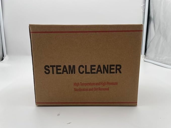 Steam Cleaner, 2500W High Handheld Steam Cleaner, 1L Portable Car Steam Cleaner, 6 High Speeds Pressure Temperature Steam Cleaning Machine with 3 Brush Heads for Kitchen Home Car Cleaning(White)