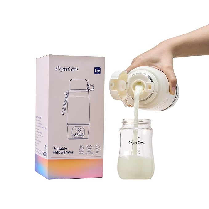 Portable Bottle Warmer for Travel - Fast Heating Breast Milk & Formula Warmer with 16,000mAh Battery, 17oz Milk Warmer for Baby on The Go,Baby Bottle Warmer for Car, Airplane(Puppy)