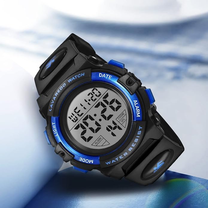 Kids Watch,Boys Watch for 3-15 Year Old Boys,Digital Sport Outdoor Multifunctional Chronograph LED 50 M Waterproof Alarm Calendar Analog Watch for Children with Silicone Band,Kids Gift