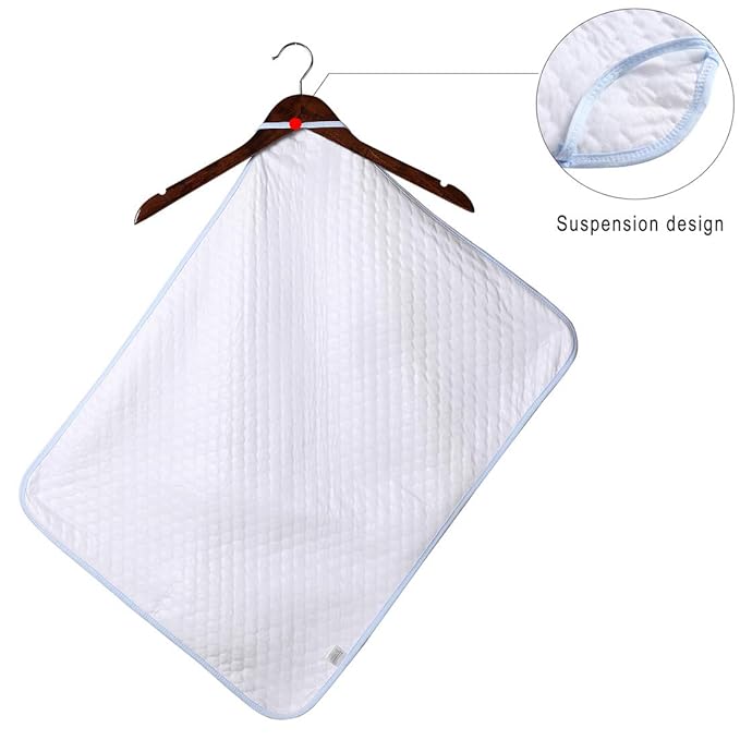 MBJERRY Waterproof Changing Pads Portable - Breathable Leak Proof Mattress Pad Protector Baby Changing Mat for Toddler, Kids Pack of 3 (S (17.7 x 13.7 Inch))