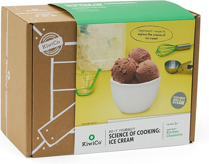 KiwiCo - Science of Cooking: Ice Cream, Learning Cooking Through Chemistry Project, Ages 5+