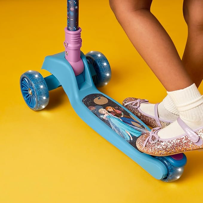 Jetson Character Kids Kick Scooter, LED Lights on Stem & Light-Up Wheels, Lightweight Frame, Height-Adjustable Handlebar, Lean-to-Steer System, Easy-Fold Mechanism