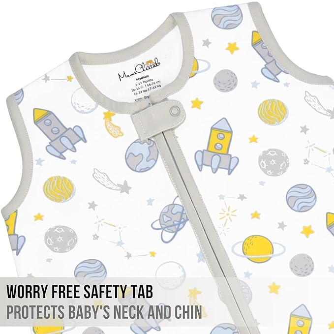 Mama Cheetah Baby Sleep Sack 0.5 TOG, Organic Cotton Baby Wearable Blanket with Two-Way Zipper, Swaddle Transition Baby Sleeping Bag for Newborn Infant Toddler Boy Girl, 18-24 Months