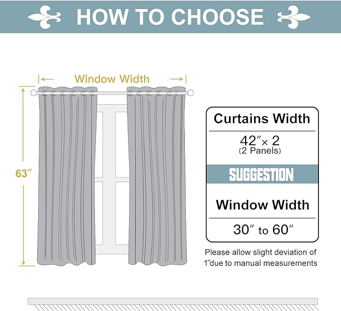 ChrisDowa 100% Blackout Curtains for Bedroom with Black Liner, 2 Thick Layers Total Blackout Thermal Insulated Grommet Window Curtains 2 Panels Set (Royal Purple, 42 x 63 Inch)