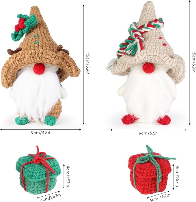 Wizardi Amigurumi DIY Crochet Kit - Gnomes F07N8-M164