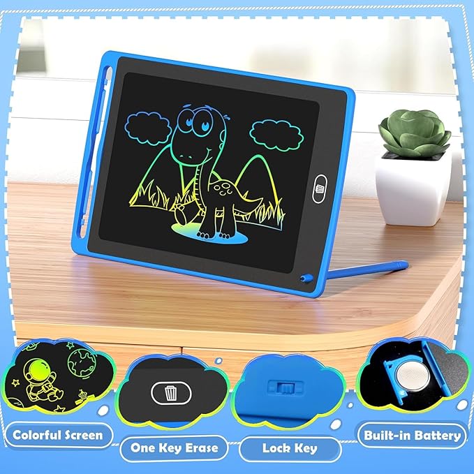 LCD Writing Tablet for Kids, 8.5 Inch Colorful Doodle Board Drawing Tablet, Educational Learning Toys Birthday Gifts for Kids Age 3 4 5 6 7 8 (24 Pack)