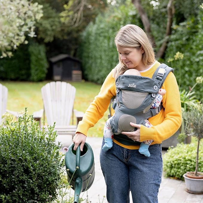 Joie Savvy Baby Carrier – Ergonomic, Adjustable Baby Carrier with 4 Carry Positions, Padded Shoulder Straps and Lumbar Support (Marina)