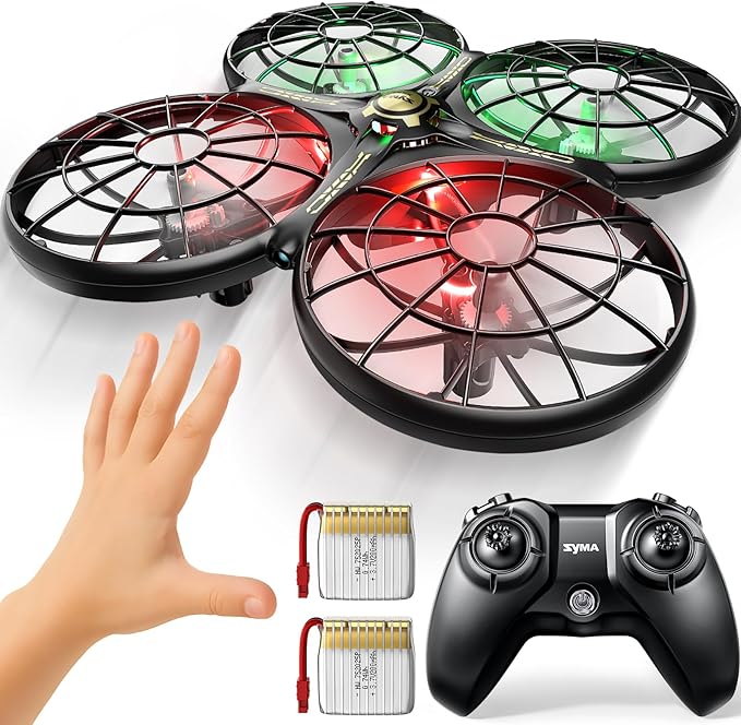 SYMA Drone for Kids 8-12 with Automatic Obstacle Avoidance, 20 Mins Flight Time(2 Batteries), One-Key 360°Flips and Altitude Hold, Safe Flying Toys for Boys and Girls
