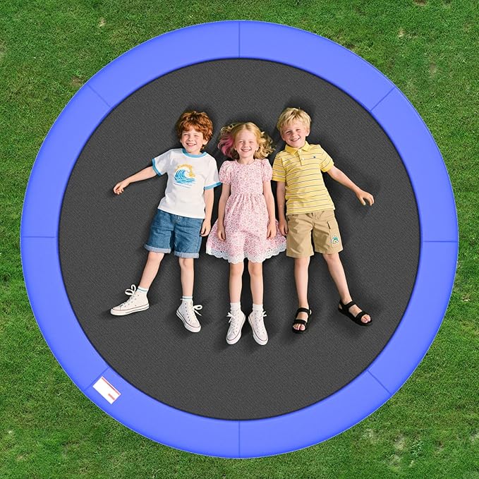 Trampoline Spring Cover, 10ft/12ft/14ft/15ft/16ft Trampoline Replacement Safety Pad, Waterproof Trampoline Accessories Pad for Round Frame