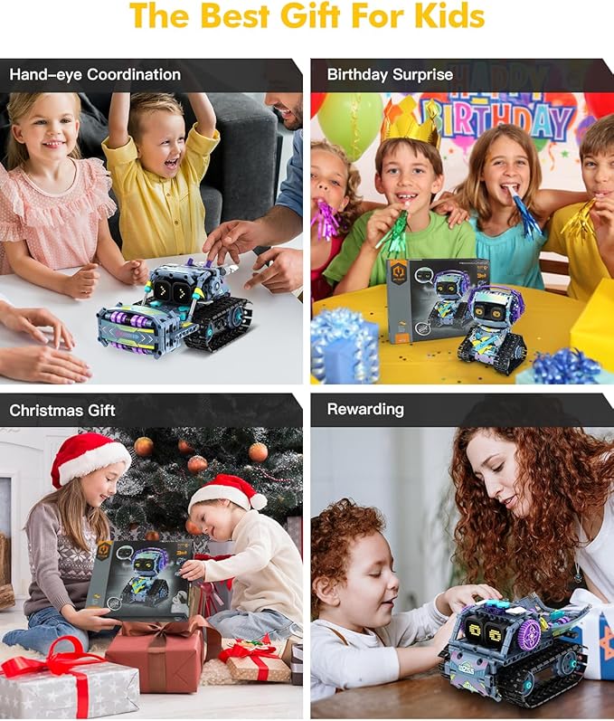 3 in 1 STEM Robotics Toy Building Blocks Set, Programmable APP Remote Control Robot/Car Robot Coding Kit, STEM Project Education Birthday Gift for Boys and Girls Ages 8-12 (433 Pieces)