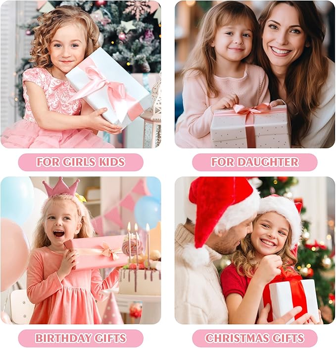 Small Sling Bag, Birthday Gift for Girls, Gifts for Little Girls Kids, Little Girl Birthday Gift for Kids Daughter Sister Little Girl Gifts Trendy Stuff Belt Bag (Pink O)
