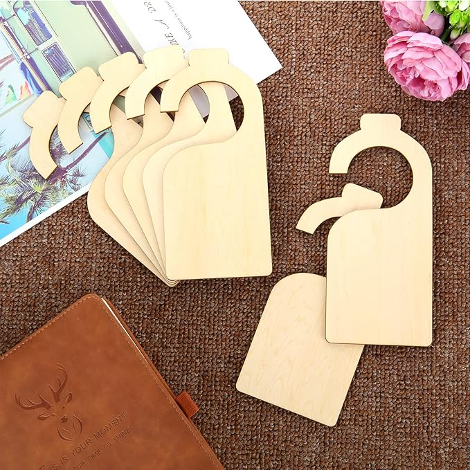 21 Pack Blank Clothing Rack Divider, Wooden Closet Size Divider, Closet Dividers Hanging Closet Dividers for Home Nursery Baby Clothes