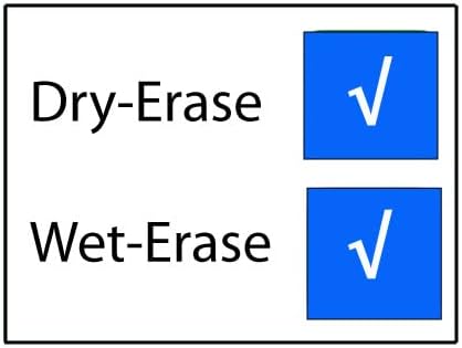 30-Day 1-Month Dry and Wet Erasable Wall Calendar Planner (Horizontal 32" 48", Sky Blue)