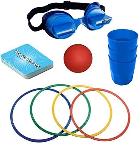 Vango The UpsideDownChallenge Game Backyard Edition for Kids & Family - Complete Fun Outdoor Challenges with Upside Down Goggles - for Game Night and Lawn Parties - Ages 8+