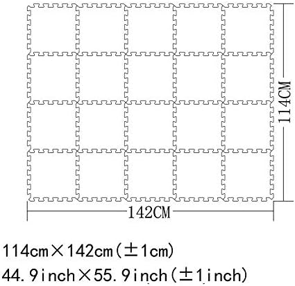 YIMINYUER® 20 Tiles (30cm×30cm×1cm Each Tile) Baby Soft Puzzle Play Mats, Kids Thick EVA Foam Floor, Toddlers & Children's Soft Interlocking Mat R01G301020