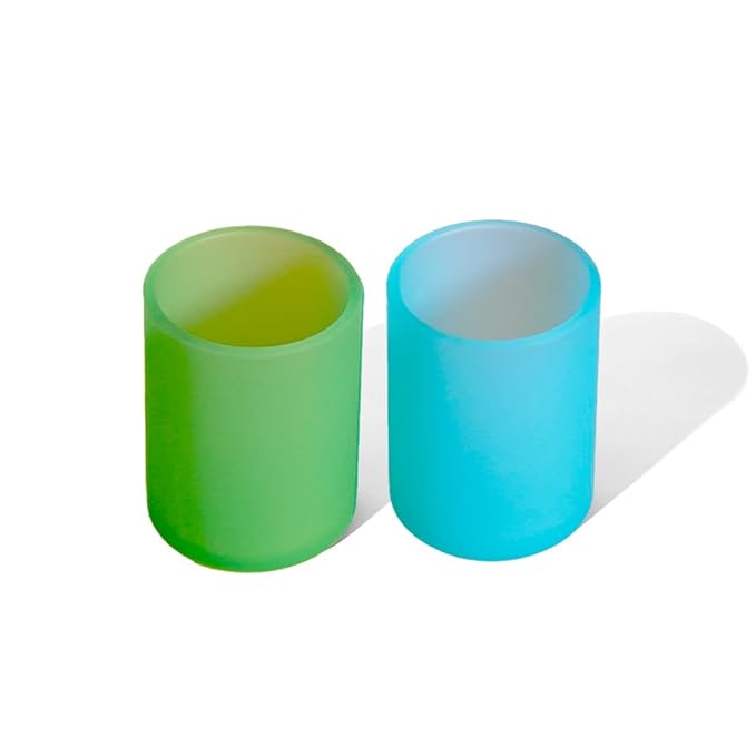 Avanchy Silicone Training Sippy Cup with Straw Lid – Tiny Cup for Babies 6+ Months to Toddlers 1 Year Old – 5 oz Infant Water Cup for Baby Led Weaning, See-Thru Green