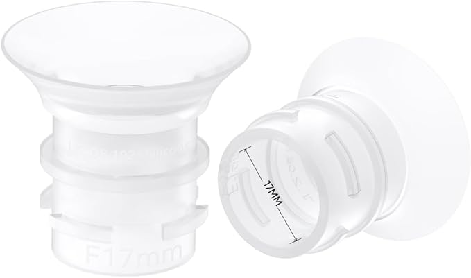 eufy Original 17mm Sizing Inserts (2-Pack) for Wearable Breast Pump S1/S1 Pro/E10/E20, Silicone Sizing Inserts, Easy to Install and Use, Comfortable and Precise Fit for Better Suction