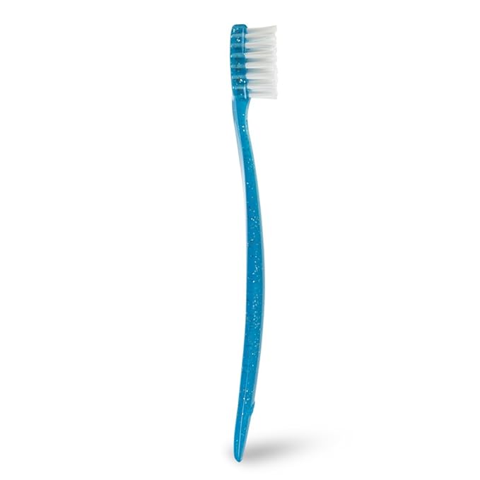 RADIUS Toddler Toothbrush and Toothpaste Bundle for Kids, 2 Pack Totz Extra Soft Brush in Blue and Green Sparkle and 1 Count Dragon Fruit Toothpaste, for Children 18 Months and Up