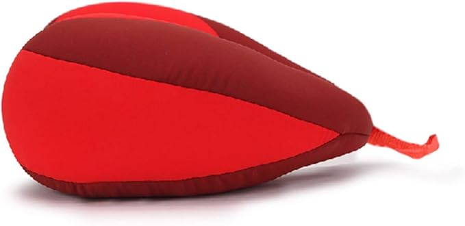MOOB Travel Neck Pillow,Pillow for Baby Car Seat Comfortably Designed for Head, Neck, and Chin Support - Gifts for Toddler/Child/Kids,Yellow +Red