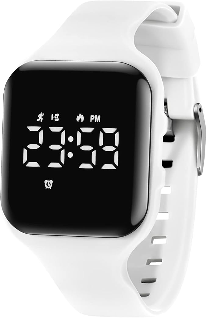 Kids Watches for Girls Boys Digital Sport Watch with Step Counter Pedometer Vibration Alarm Clock, No App Waterproof Fitness Tracker Kids Watch Boys Girls Teens Students Ages 5-16