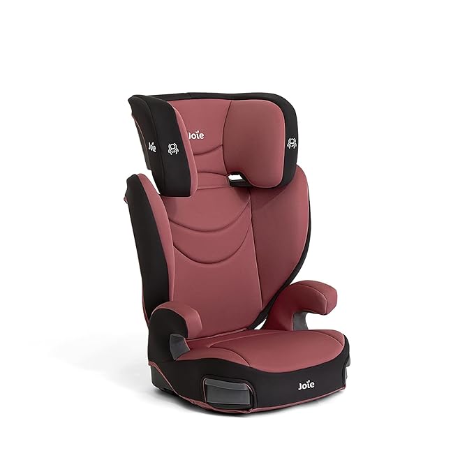 Joie Basil Highback and Backless Booster Car Seat for Big Kids 4 to 12 Years Old, Lightweight 2-in-1 Design (Crimson)