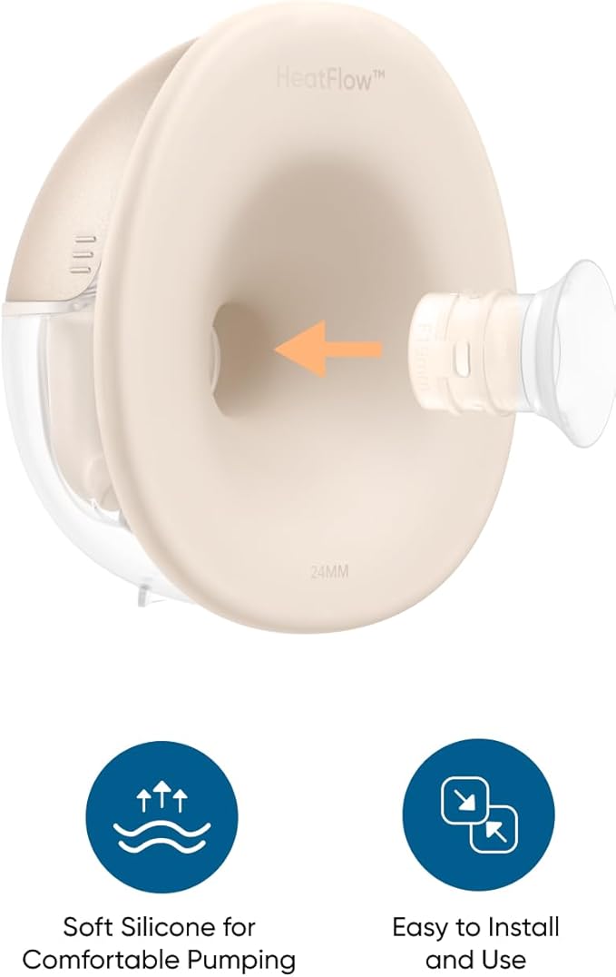 eufy Original 19mm Sizing Inserts (2-Pack) for Wearable Breast Pump S1/S1 Pro/E10/E20, Silicone Sizing Inserts, Easy to Install and Use, Comfortable and Precise Fit for Better Suction
