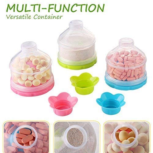 Accmor Baby Formula Dispenser, Non-Spill Stackable Formula Dispenser On The Go, Baby & Kids Snack Containers, Formula Container for Travel, BPA Free