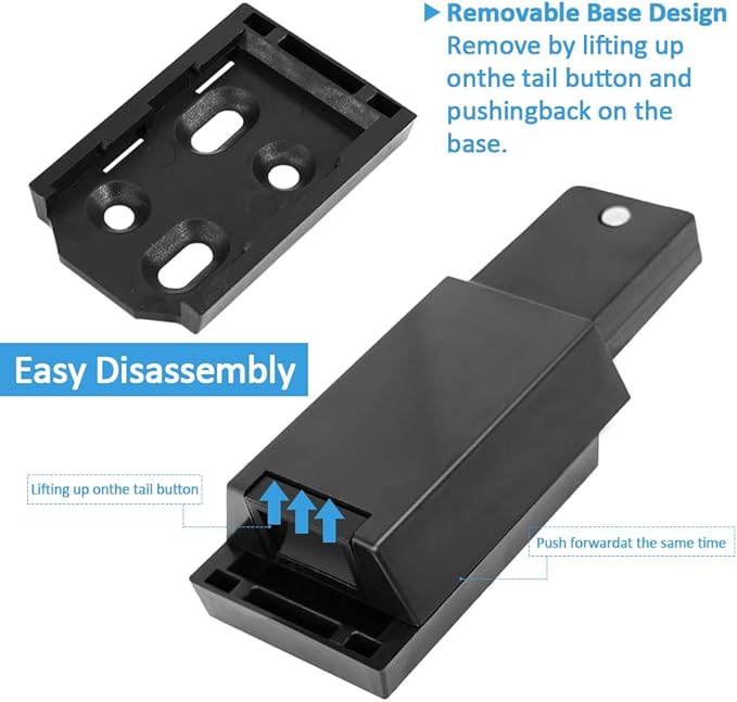 Heavy Duty Push to Open Door Latch,20 Pack Black Magnetic Push Latches, Hidden Push Touch Latch Hardware for Push to Open Cabinet,Magnetic Door Catch for Cabinet Drawer Wardrobe Kitchen Door