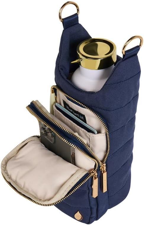 WanderFull® Original HydroBag® Collection, Water Bottle Holder w/Strap & Phone Pocket, Hands-Free Crossbody Water Bottle Bag