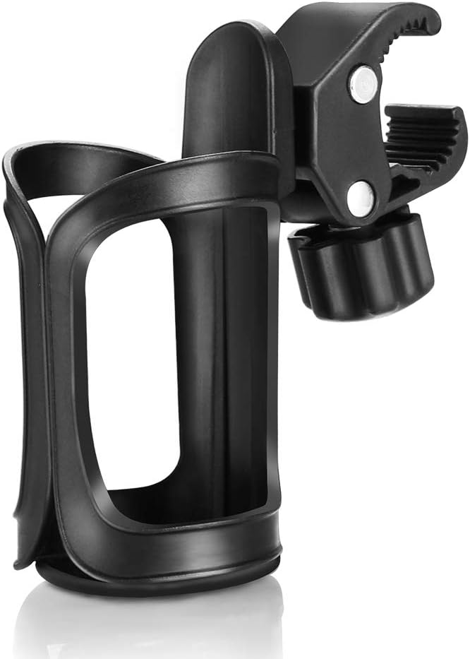 Accmor Stroller Cup Holder, Universal Cup Holder for Uppababy, Nuna, Doona Strollers, 360 ° Rotatable Bottle Holder for Stroller, Bike, Wheelchair, Walker, Scooter