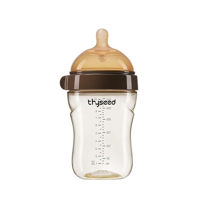 PPSU Natural Breast-Like Bottle with Nipple(3-7 Months),10oz，1pack
