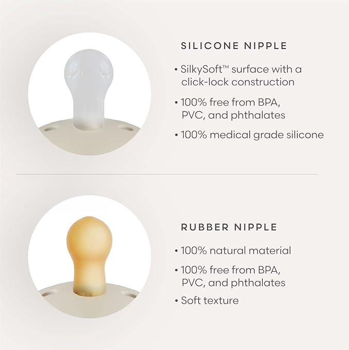 FRIGG Daisy SilkySoft Silicone Baby Pacifier | Made in Denmark | BPA-Free (Dusty Rose/Lily Pad, 6-18 Months)