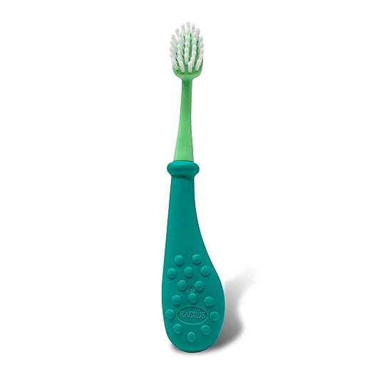 RADIUS Big Kidz Forever Brush Replaceable Head Toothbrush for Children, 6 Years and Up, BPA Free ADA Accepted for Growing Teeth and Gums - Right and Left Handed, Extra Soft - Pack of 1