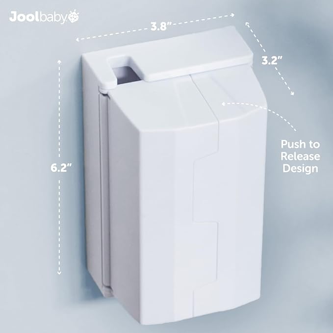 Outlet Cover Box for Child Safety (2 Pack) Duplex & Decorator Electrical Outlet Plates, Concealed Access Buttons, and Spacious Compartment - Jool Baby
