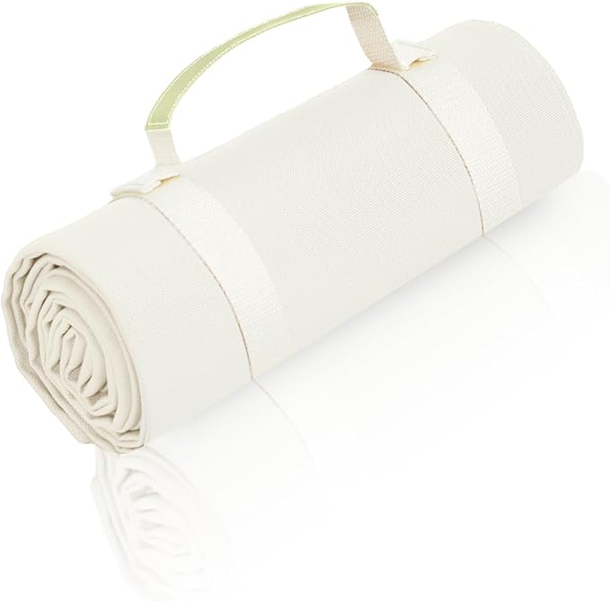 4’9” x 3’3” Compact Minimalist Water Resistant Canvas Mat,Kids/Single Use,Lightweight for Outdoor,Picnic,Beach