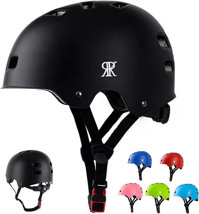 Youth Kids Bike Helmet, Skateboard Bicycle Helmet for Age 5-8-10-12-14 Teen Boys Girls Adjustable and Multi-Sport for Scooter Roller/Inline Skate