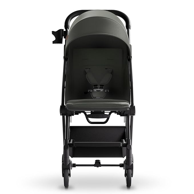 Mompush Lithe V2 Lightweight Travel Stroller, Compact Foldable Baby Stroller with Travel Bag, One-Hand Fold Stroller, Snack Tray, Mechanical Recline Seat, Airplane-Ready, Organizer & Rain Cover
