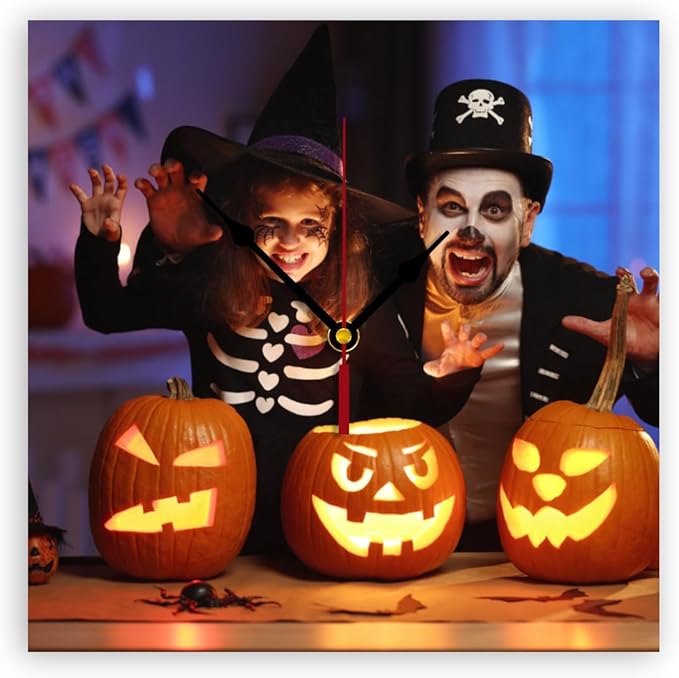 Generic Custom Clocks for Walls Personalized Clocks with Photo Text Logo Customized Round Clock for Birthday Wedding Present Creative, 10inch-25cm