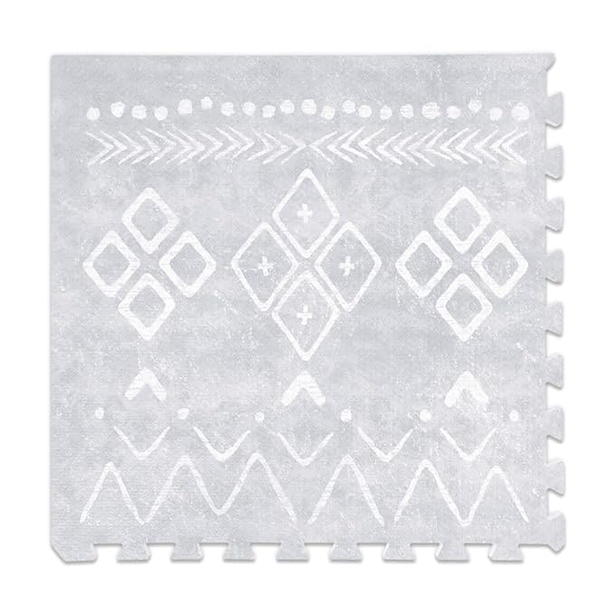 Lillefolk Baby Play Mat for Floor – 4x6ft Gray | Soft Non Toxic Premium EVA Foam Tiles for Tummy Time, Crawling & Playroom – Waterproof Interlocking Floor Mat for Babies & Toddlers (6 Tiles)