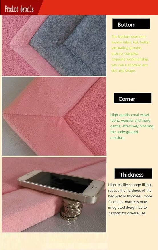 Stylish Coral Velvet Mat, V-mix Handmade weaving Plush Foam Play Crawling mat for Baby, Toddler, and Children Play Mat, Yoga Mat, Exercise Mat-Cushy- Soft & Thick Hypoallergenic, Non-toxic, Reversible