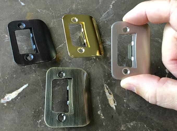 Gator Door Latch Restorer - Strike Plate (Bright Brass)