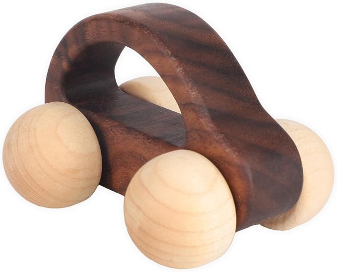 BOXOB Wooden Toys Cars, VehicleToy for Fine Motor Skill Development Wood Baby Push Race Car for Kids Toddlers Baby Boy Girl Birthday Nursery Decor Gift (Color 3)