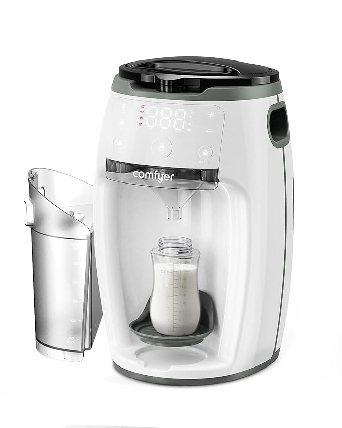 Instant Formula Maker comfyer, Customizable and Automatic Formula Dispenser Machine with Accurate Temperature Control for Baby, Automatic Powder Blending for All Brands of Bottle and Formula, White