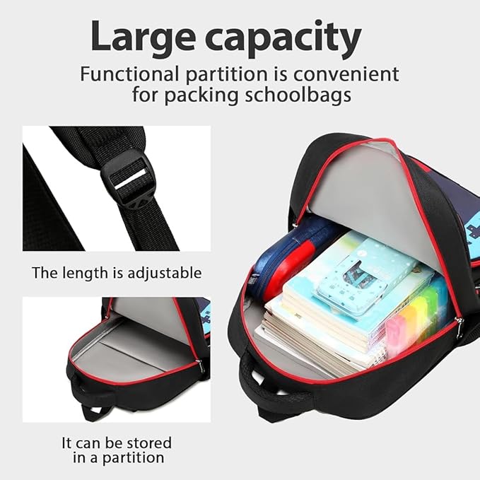 Boys Backpack 3d Cartoon GameBag for Children Teens School Backpacks for Waterproof Kids Backpack 17″Travel Backpacks (GAME)