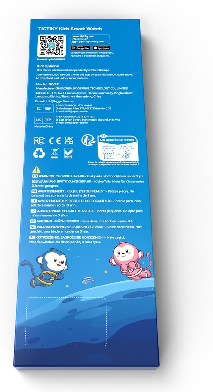 Kids Watch for Boys 5-12, Kids Smart Watch Fitness Tracker Pedometer, No Phone Needed, Puzzle Games with Parental Control, IP68 Waterproof, Heart Rate, Sleep Monitor, Step Counter, 80 Sports