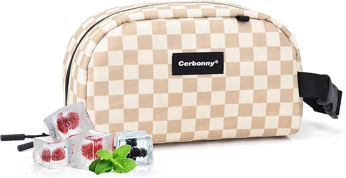 Small Cooler Bag Freezable Lunch Bag for Work School Travel,Leak-proof Small Lunch Bag,Small Insulated Bag For Kids/Adults,Freezer Lunch Bags,Freezable Snack Bag,Mini Lunch Bag 9.8x5.5x4 inch