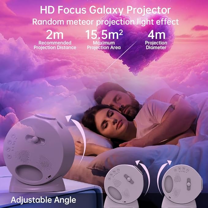 Galaxy Projector,Syslux Planetarium Star Projector,Bedroom Night Light and Timer,with White Noise,4K Replaceable 13 HD Galaxy Discs,for Space Projector for Kids Adults Bedroom Decor Birthday Gifts