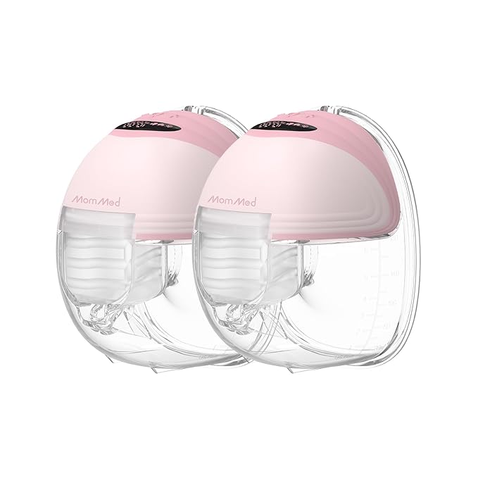 MomMed Wearable Breast Pump S21 - Leak-Proof Design, Hands-Free Double Portable Electric Breast Pump with 9 Levels - 24mm Shield